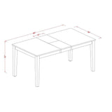 East West Furniture Kitchen Table Set Consist of a Rectangle Dining Table with Butterfly Leaf and Dining Chairs (Pieces Options)