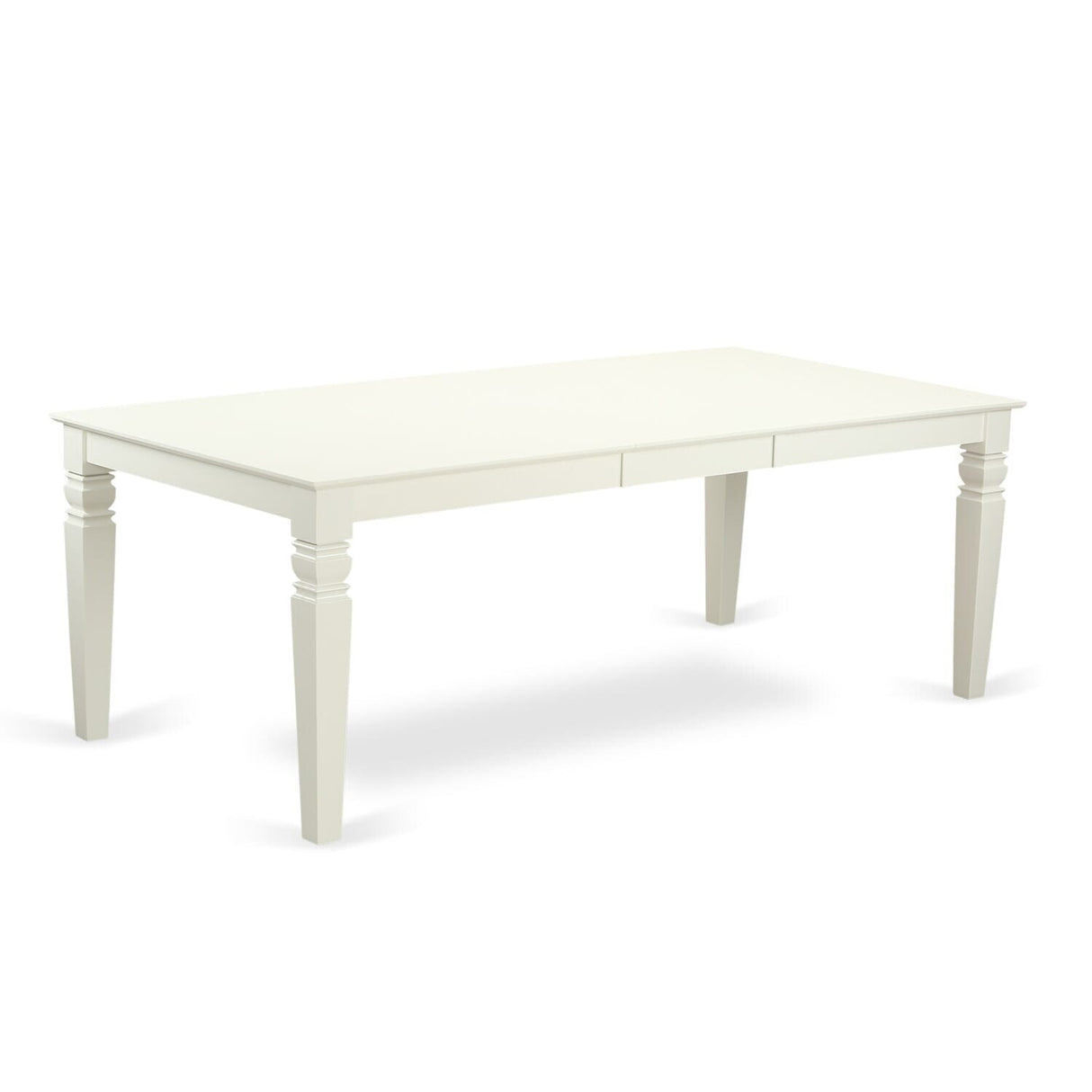 East West Furniture Modern Table Set- A Rectangle Wooden Table and Kitchen Dining Chairs, Linen White- (Pieces Options)
