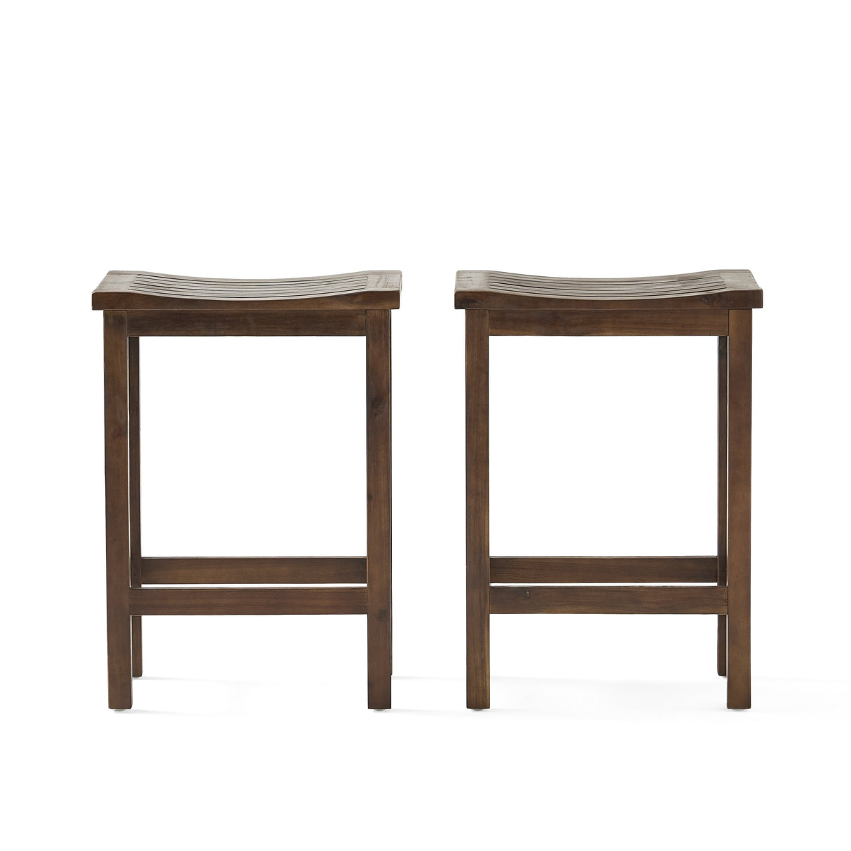 Easton 24-inch Slat Counter Stool (Set of 2) by Christopher Knight Home
