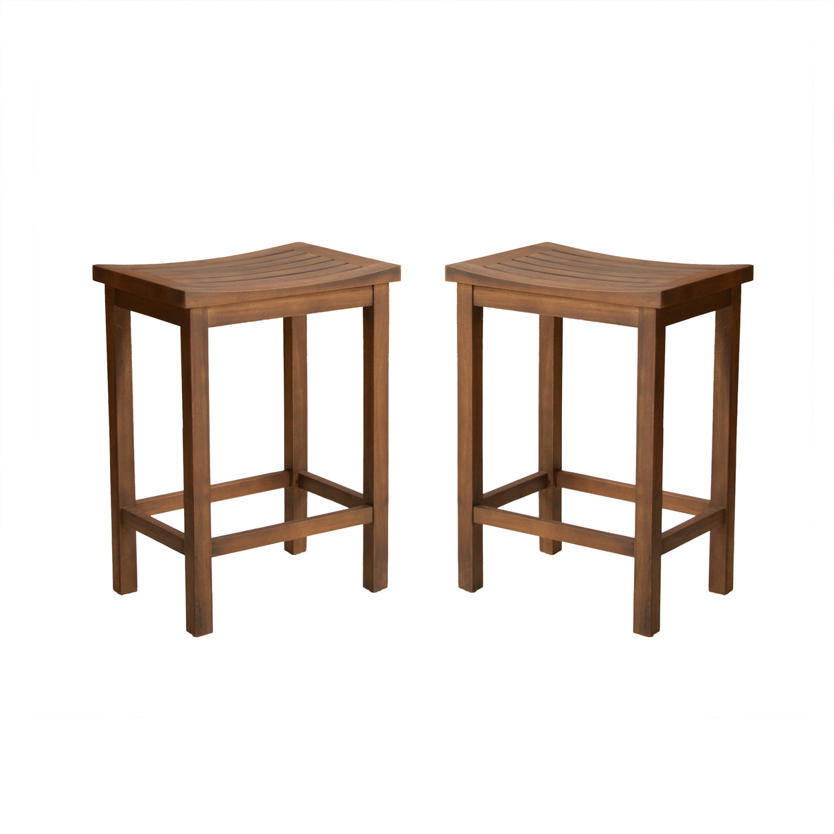 Easton 24-inch Slat Counter Stool (Set of 2) by Christopher Knight Home