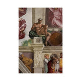 Easy Art Prints Michelangelo's 'Ignudo, Sistine Chapel' Premium Canvas Art