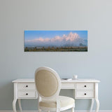 Easy Art Prints Panoramic Images's 'Fence in a field, Teton Range, Grand Teton National Park, Wyoming' Canvas Art