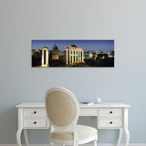 Easy Art Prints Panoramic Images's 'Ruins of an old building, Rome, Italy' Premium Canvas Art