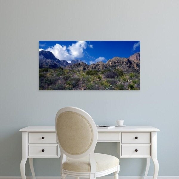 Easy Art Prints Panoramic Images's 'The Chisos Mountains Big Bend National Park TX USA' Premium Canvas Art