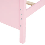 Easy Assemble Twin Platform Bed Frame with Love-Heart Shape Headboard