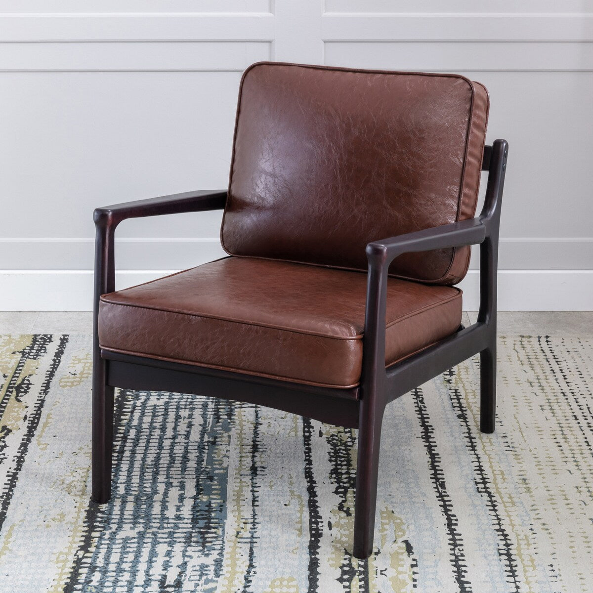 Easy Assembly Mid Century Modern Accent Chair