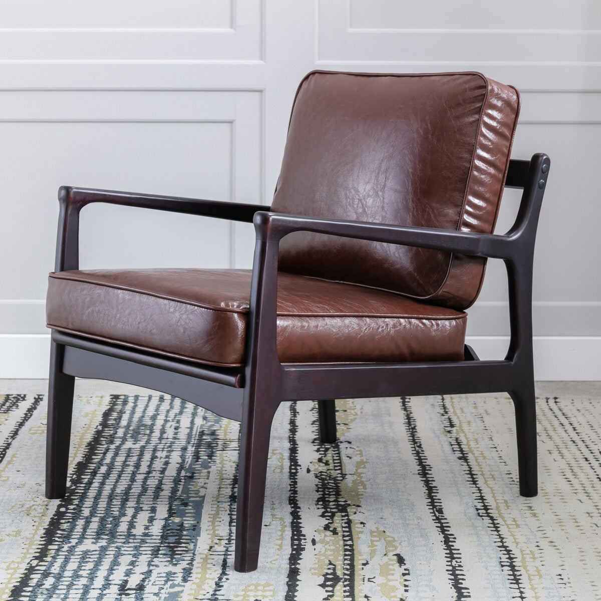 Easy Assembly Mid Century Modern Accent Chair