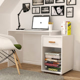 Easy To Install Computer Desk Light Writing Desk With Drawers Home Office