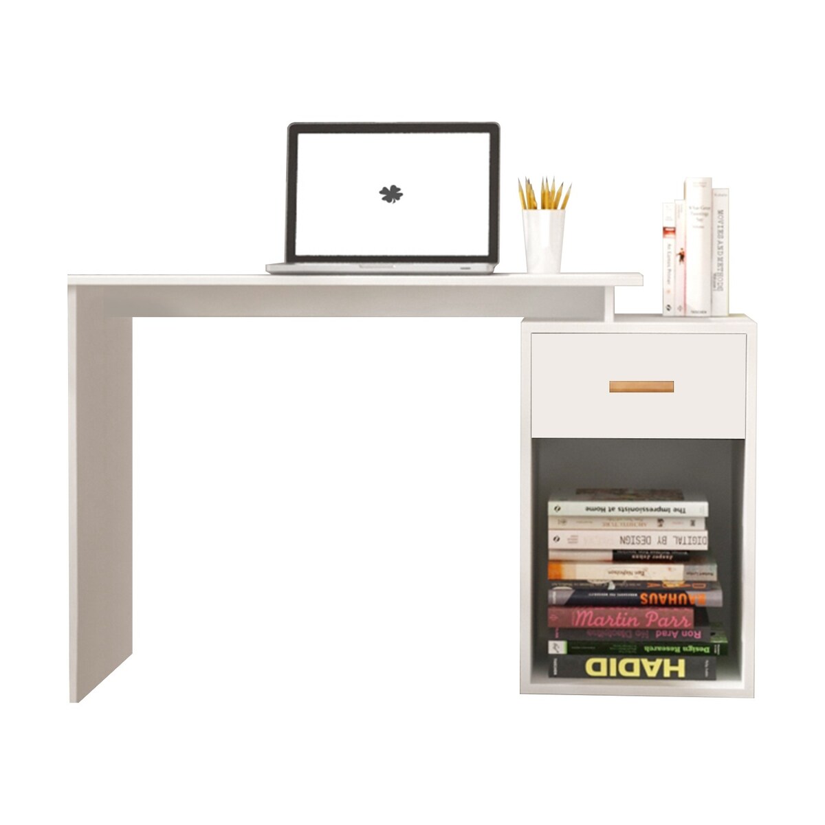 Easy To Install Computer Desk Light Writing Desk With Drawers Home Office