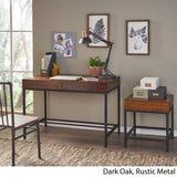 Ebany Industrial Acacia Wood 2-piece Storage Table Set by Christopher Knight Home