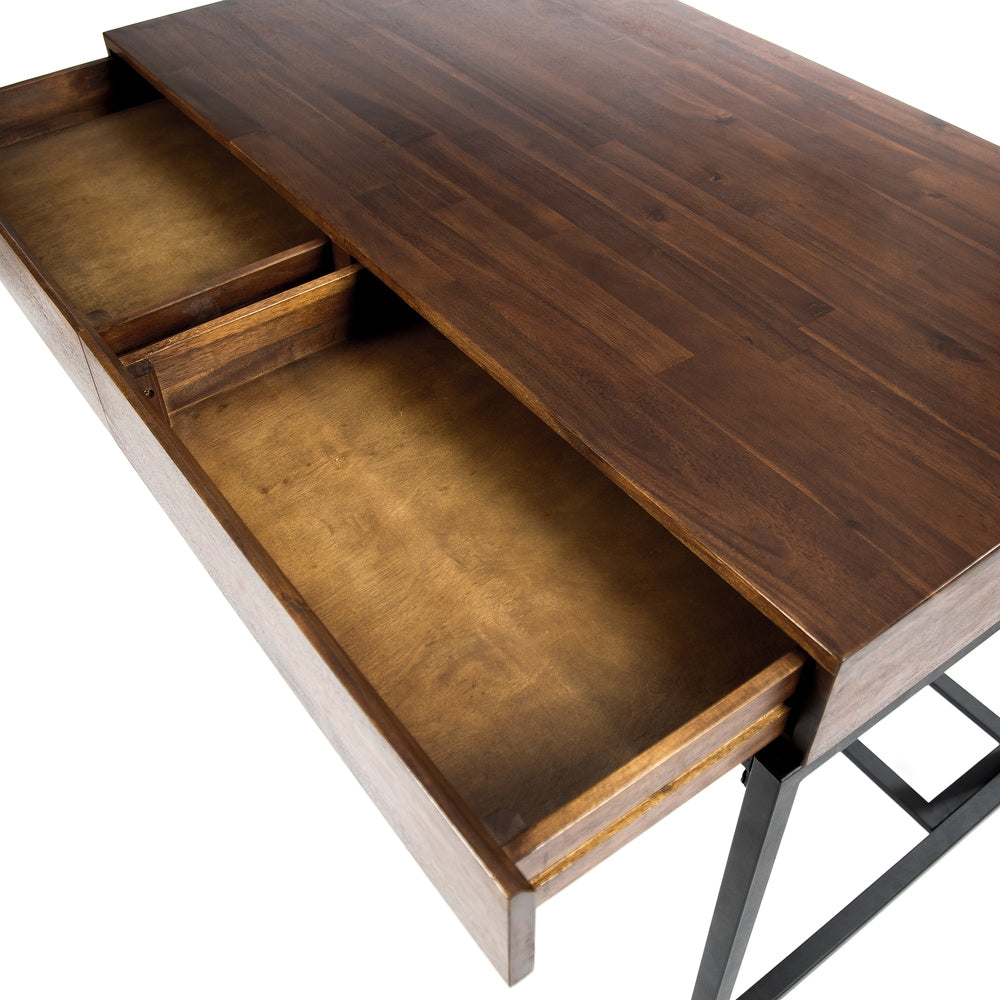 Ebany Industrial Acacia Wood 2-piece Storage Table Set by Christopher Knight Home