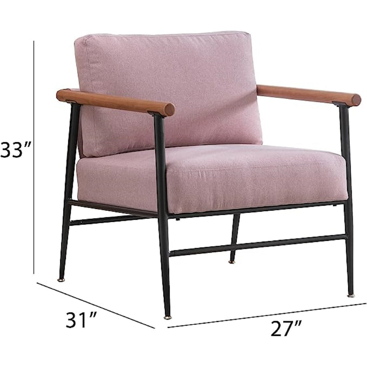 Ebello Comfy Simple Upholstered Single Armchair for Living Room
