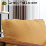 Ebello Comfy Simple Upholstered Single Armchair for Living Room