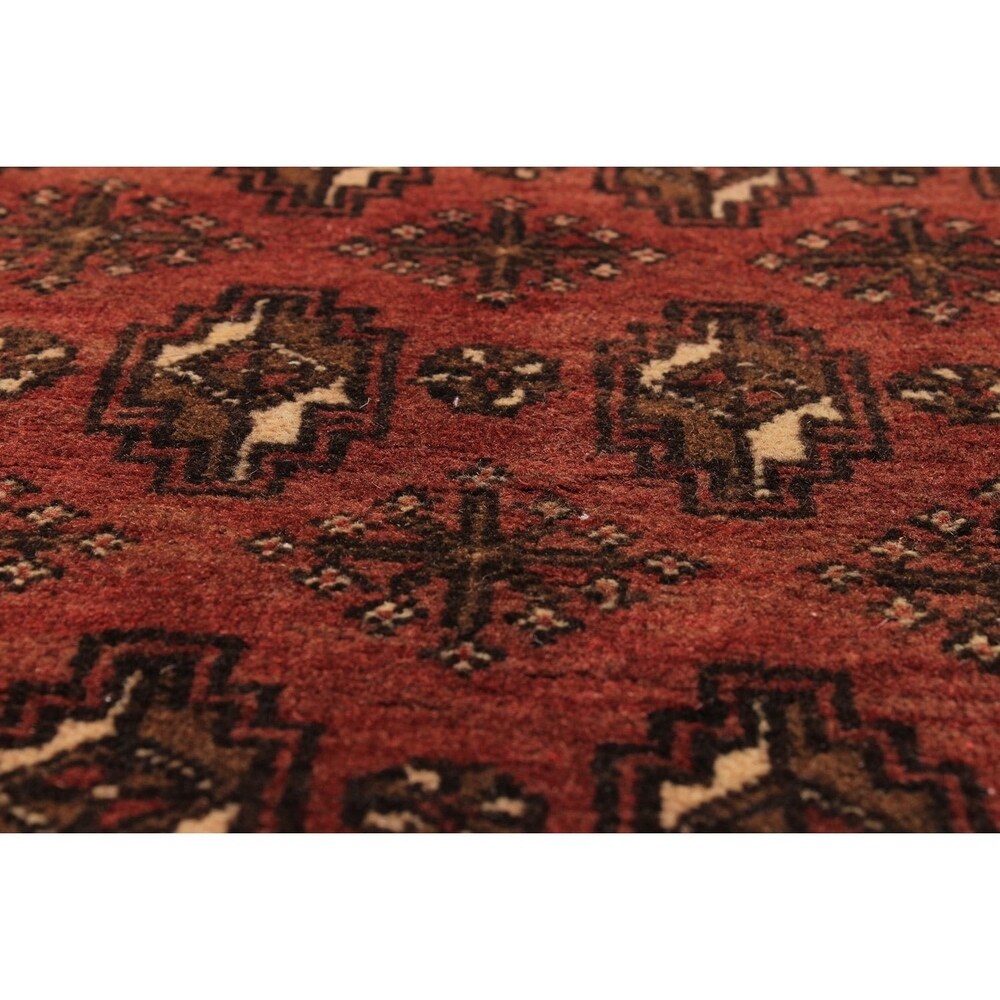 Ecarpetgallery Hand-Knotted Finest Baluch Brown Wool Rug (2'9 x 7'8)