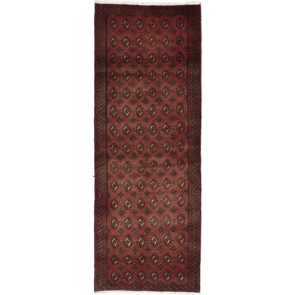Ecarpetgallery Hand-Knotted Finest Baluch Brown Wool Rug (2'9 x 7'8)