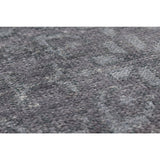 Hand-knotted Jules Ushak Grey Silk Rug - 4'0" x 5'11"