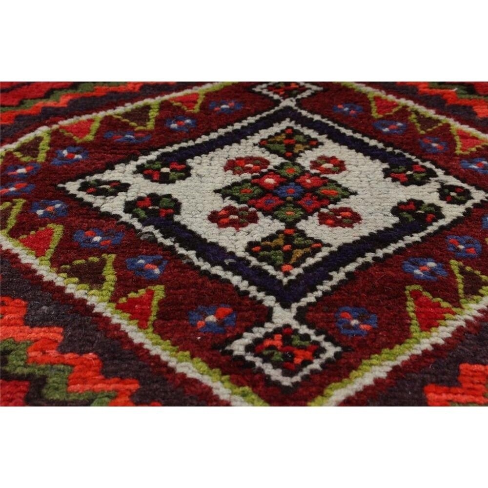 Ecarpetgallery Hand-knotted Persian Darjazin Red Wool Rug (4'1 x 6'7)