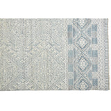 Eckhart Tribal Diamond Rug, Gray/Denim Blue, Area Rug