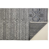 Eckhart Tribal Diamond Rug, Gray/Denim Blue, Area Rug
