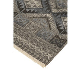 Eckhart Tribal Diamond Rug, Gray/Denim Blue, Area Rug