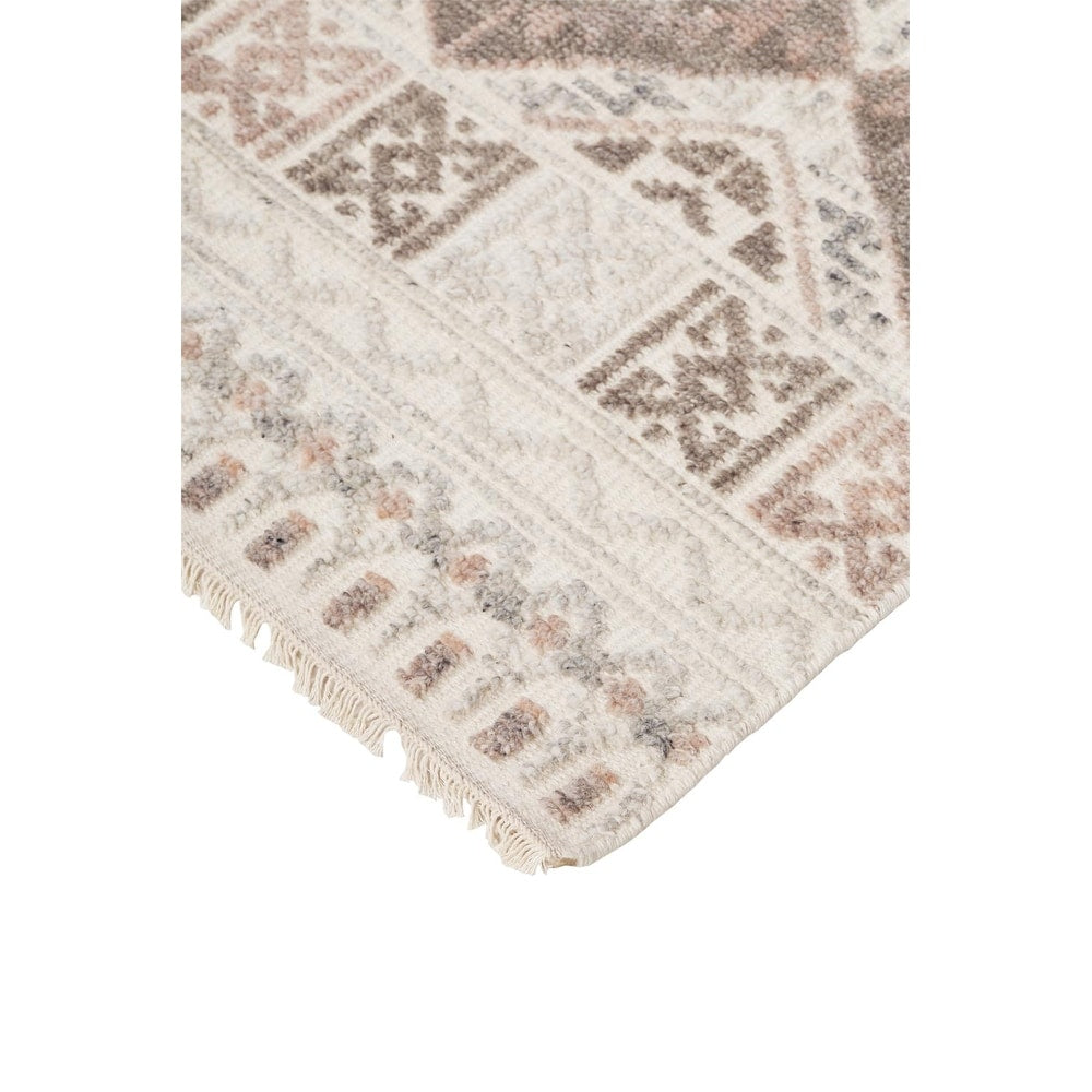 Eckhart Tribal Diamond Rug, Gray/Denim Blue, Area Rug