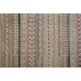 Eckhart Tribal Rug, Khaki Tan/Terracotta/Blue, Area Rug