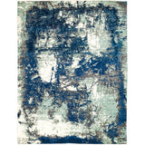 Eclectic Modern Blue Area Rug - 8'2" x 10'6"/Surplus