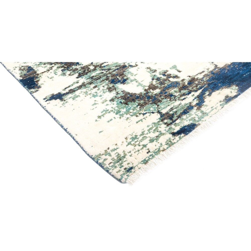 Eclectic Modern Blue Area Rug - 8'2" x 10'6"/Surplus
