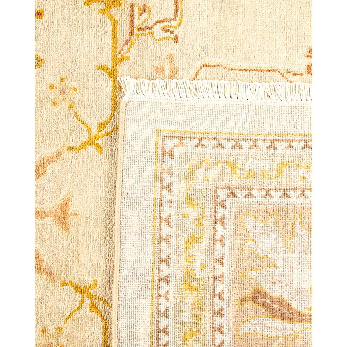 Overton Eclectic, One-of-a-Kind Hand-Knotted Area Rug - Ivory, 8' 3" x 10' 3" - 8' 3" x 10' 3"