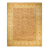 Overton Hand Knotted Wool Vintage Inspired Modern Contemporary Eclectic Yellow Area Rug - 9'2" x 11'10"