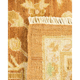Overton Hand Knotted Wool Vintage Inspired Modern Contemporary Eclectic Yellow Area Rug - 9'2" x 11'10"