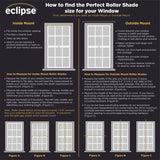 Eclipse Arbor Solid 100% Total Blackout Cordless Roller Shade