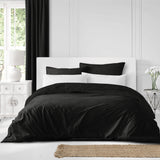 Eclipse Black Coverlet & Pillow Sham Set