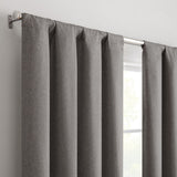 Eclipse Cannes Magnitech 100% Blackout Curtain, Rod Pocket Window Curtain Panel, Seamless Magnetic Closure (1 Panel)