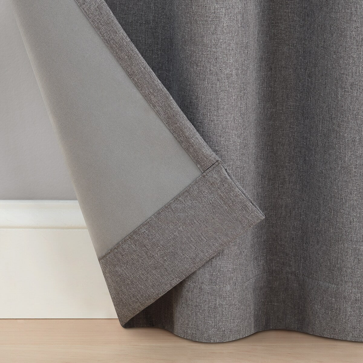 Eclipse Cannes Magnitech 100% Blackout Curtain, Rod Pocket Window Curtain Panel, Seamless Magnetic Closure (1 Panel)