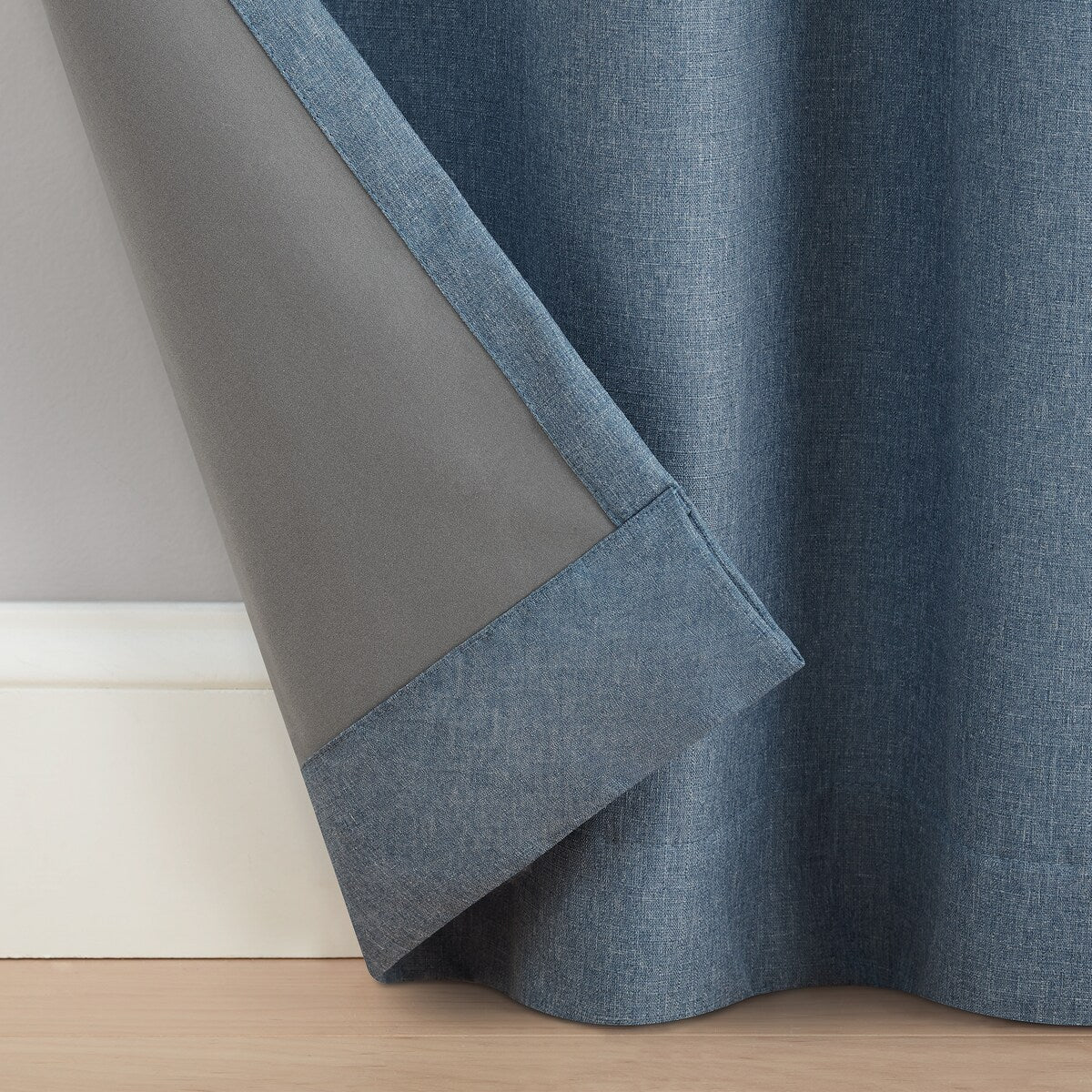 Eclipse Cannes Magnitech 100% Blackout Curtain, Rod Pocket Window Curtain Panel, Seamless Magnetic Closure (1 Panel)