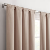 Eclipse Cannes Magnitech 100% Blackout Curtain, Rod Pocket Window Curtain Panel, Seamless Magnetic Closure (1 Panel)