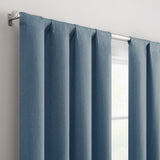 Eclipse Cannes Magnitech 100% Blackout Curtain, Rod Pocket Window Curtain Panel, Seamless Magnetic Closure (1 Panel)