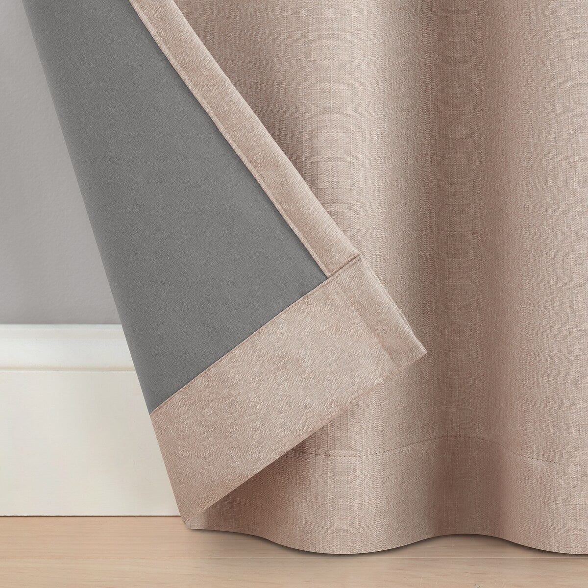 Eclipse Cannes Magnitech 100% Blackout Curtain, Rod Pocket Window Curtain Panel, Seamless Magnetic Closure (1 Panel)