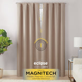 Eclipse Cannes Magnitech 100% Blackout Curtain, Rod Pocket Window Curtain Panel, Seamless Magnetic Closure (1 Panel)