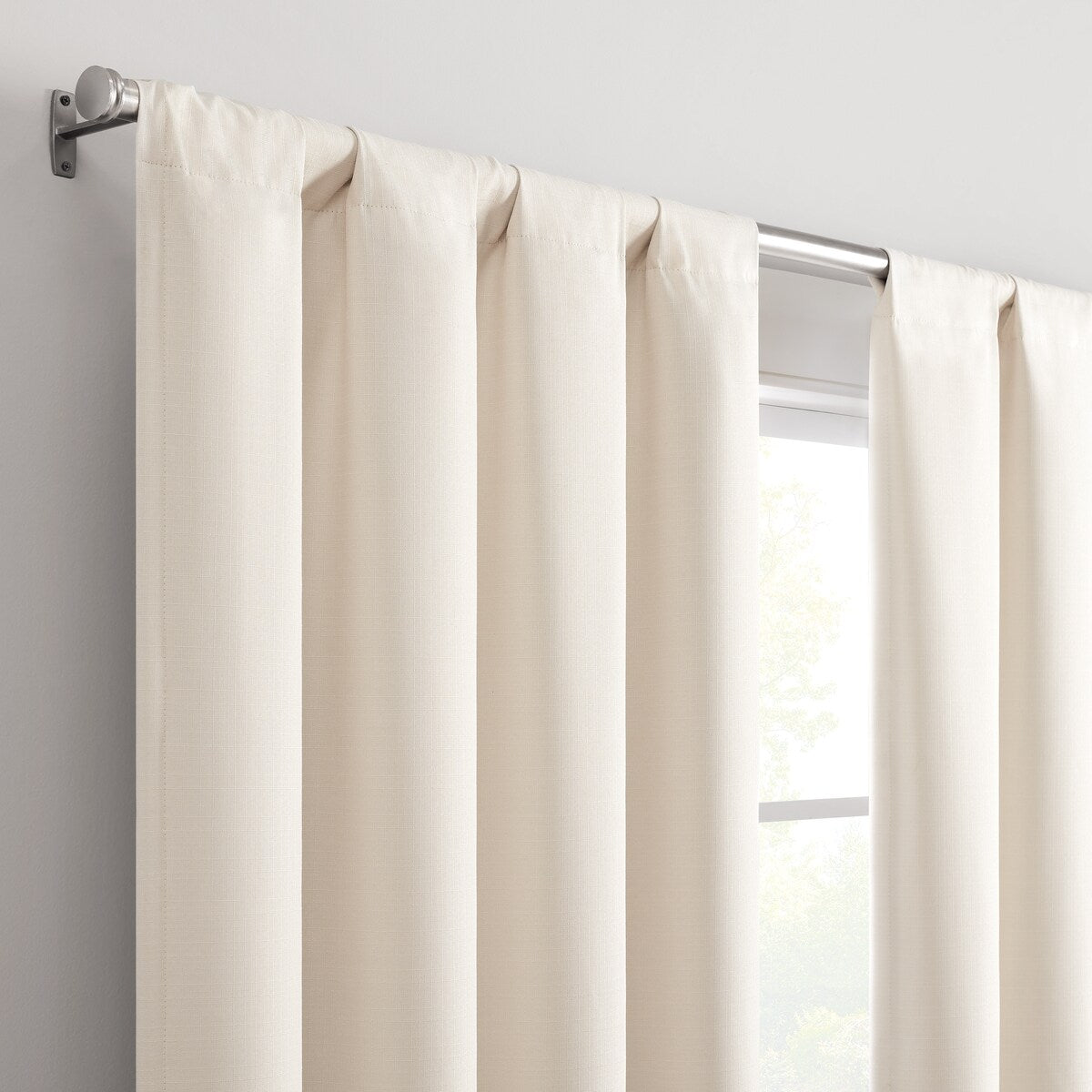 Eclipse Cannes Magnitech 100% Blackout Curtain, Rod Pocket Window Curtain Panel, Seamless Magnetic Closure (1 Panel)