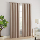 Eclipse Cannes Magnitech 100% Blackout Curtain, Rod Pocket Window Curtain Panel, Seamless Magnetic Closure (1 Panel)