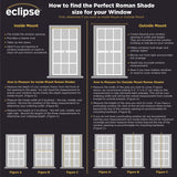 Eclipse Carlton Damask 100% Total Blackout Cordless Roman Shade