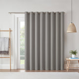 Eclipse Blackout Curtains, Darrell Thermaweave Grommet Extra Wide Curtains, Sliding Door Curtains 84 in x 100 in