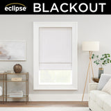 Eclipse Drew Textured Solid 100% Total Blackout Cordless Roman Shade