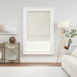 Eclipse Drew Textured Solid 100% Total Blackout Cordless Roman Shade