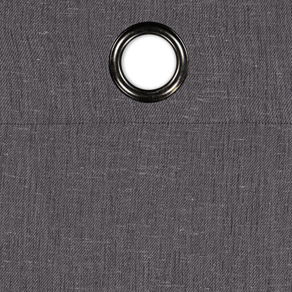 Eclipse Hadley 100% Blackout, Linen Blend Grommet Curtain Panel, 1 Panel