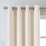Eclipse Hadley 100% Blackout, Linen Blend Grommet Curtain Panel, 1 Panel