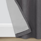 Eclipse Hadley 100% Blackout, Linen Blend Grommet Curtain Panel, 1 Panel