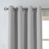 Eclipse Hadley 100% Blackout, Linen Blend Grommet Curtain Panel, 1 Panel